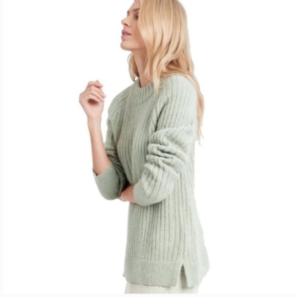 Banana Republic Alpaca Wool Ribbed Tunic Sweater Sz medium - Picture 1 of 8